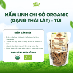 Nấm linh chi đỏ Organic thái lát (túi)