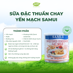 Sữa đặc thuần chay yến mạch SAMUI 320g