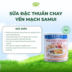Sữa đặc thuần chay yến mạch SAMUI 320g