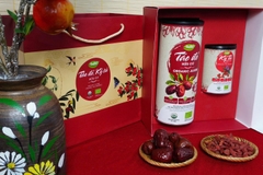 Hộp quà Táo đỏ hữu cơ size đại + kỷ tử hữu cơ (hộp)
