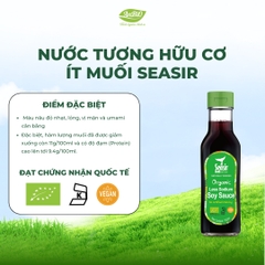 Nước tương hữu cơ ít muối Seasir 152ml