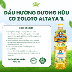 Dầu hướng dương hữu cơ Zoloto Altaya 1L