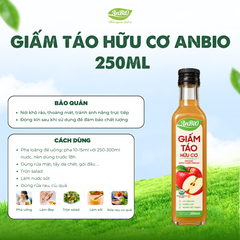 Giấm táo hữu cơ Anbio 250ml