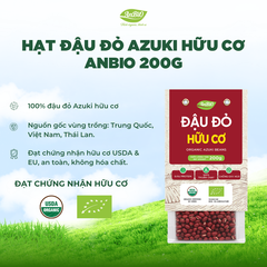 Đậu đỏ hữu cơ azuki Anbio 200g
