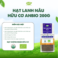 Hạt lanh nâu hữu cơ 200g (Gói)