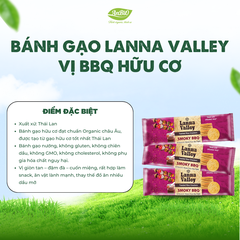 Lanna Valley Bánh gạo hữu cơ vị BBQ 100g