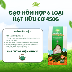Gạo hỗn hợp 6 loại hạt hữu cơ