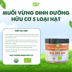 Muối vừng dinh dưỡng hữu cơ 5 loại hạt