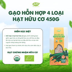 Gạo hỗn hợp 4 loại hạt hữu cơ