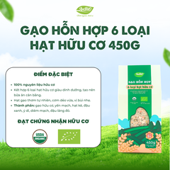 Gạo hỗn hợp 6 loại hạt hữu cơ