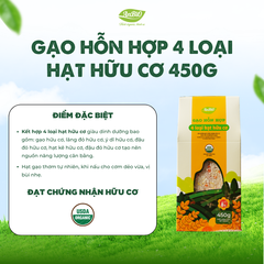 Gạo hỗn hợp 4 loại hạt hữu cơ