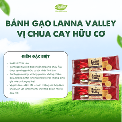 Lanna Valley Bánh gạo hữu cơ vị chua cay 100g