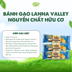 Lanna Valley Bánh gạo nguyên chất hữu cơ 100g