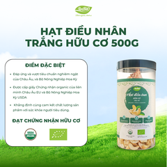 Hạt điều nhân trắng hữu cơ WS hạt vỡ 500g