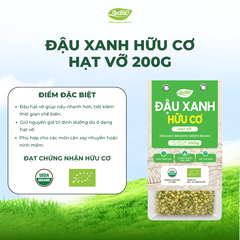 Đậu xanh hữu cơ AnBiO 200g (hạt vỡ)
