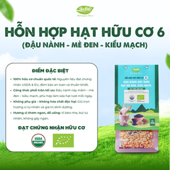 Hỗn hợp hạt hữu cơ số 6 ( Đậu nành - Mè đen - Kiều mạch)