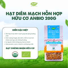 Hạt diêm mạch 3 màu hữu cơ Anbio 200g