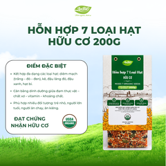 Hỗn hợp 7 loại hạt hữu cơ Anbio 200g