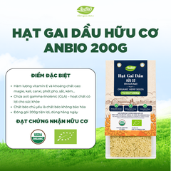 Hạt gai dầu hữu cơ đã tách vỏ Anbio 200g