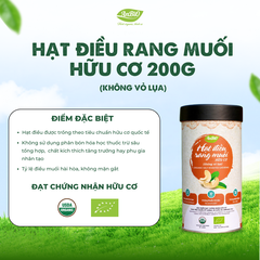 Hạt điều rang muối không vỏ Anbio - 200g (Hộp tròn)