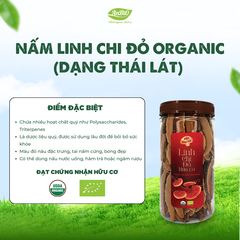 Nấm Linh Chi đỏ Organic thái lát/nguyên chiếc (Hộp)