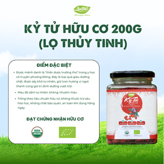 Kỷ tử hữu cơ 200g (Lọ thủy tinh) (lọ)