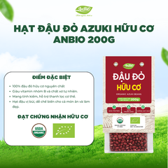 Đậu đỏ hữu cơ azuki Anbio 200g
