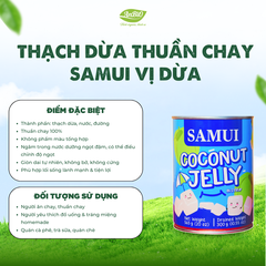 Thạch dừa Samui COCONUT JELLY IN SYRUP SAMUI BRAND 565g