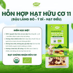 Hỗn hợp hạt hữu cơ số 11 ( Đậu đỏ - Hạt điều - Hạt kê)