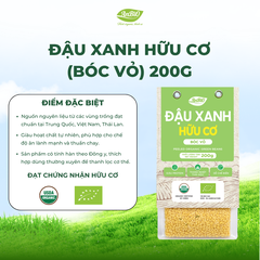 Đậu xanh hữu cơ AnBiO 200g (bóc vỏ)