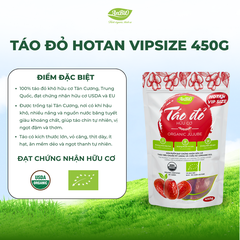 TÁO ĐỎ HOTAN HỮU CƠ VIP SIZE ANBIO 450G ( 8-9 quả /100g)