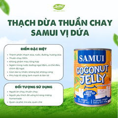 Thạch dừa Samui VỊ DỨA/ COCONUT JELLY IN SYRUP SAMUI BRAND 565g
