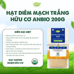 Hạt diêm mạch trắng hữu cơ Anbio