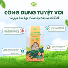 Gạo hỗn hợp 4 loại hạt hữu cơ