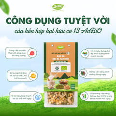 Hỗn hợp hạt hữu cơ số 13 ( Đậu gà - Hạt bí - Hạt điều)