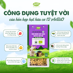 Hỗn hợp hạt hữu cơ số 12 ( Đậu nành - Hạt bí - Hạt mè HC)