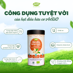 Hạt điều rang muối không vỏ Anbio - 200g (Hộp tròn)
