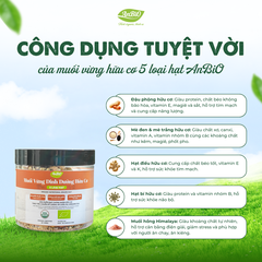 Muối vừng dinh dưỡng hữu cơ 5 loại hạt