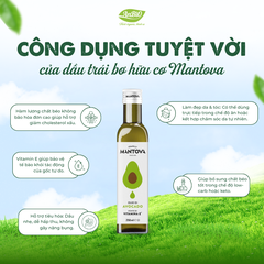 Mantova Dầu trái bơ hữu cơ 250ml