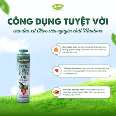 Mantova Dầu xịt Olive siêu nguyên chất 250ml