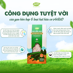 Gạo hỗn hợp 6 loại hạt hữu cơ