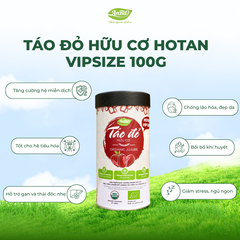 Táo đỏ hữu cơ Hotan Anbio - 100g (Hộp tròn)