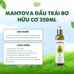 Mantova Dầu trái bơ hữu cơ 250ml