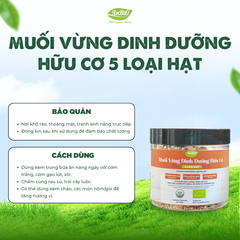 Muối vừng dinh dưỡng hữu cơ 5 loại hạt