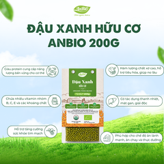 Đậu xanh hữu cơ Anbio 200g