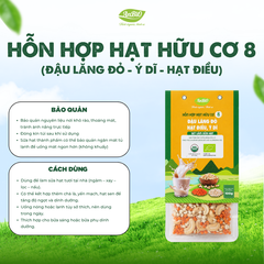 Hỗn hợp hạt hữu cơ số 8 ( Lăng đỏ - Hạt điều - Ý dĩ)