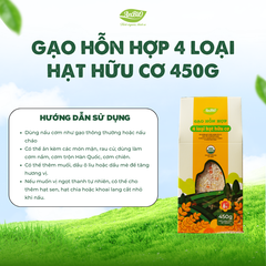 Gạo hỗn hợp 4 loại hạt hữu cơ