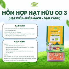 Hỗn hợp hạt hữu cơ số 4 ( Hạt điều - Lăng đỏ - Hạt kê)
