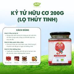 Kỷ tử hữu cơ 200g (Lọ thủy tinh) (lọ)
