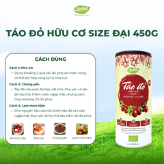 Táo đỏ hữu cơ 450g size đại